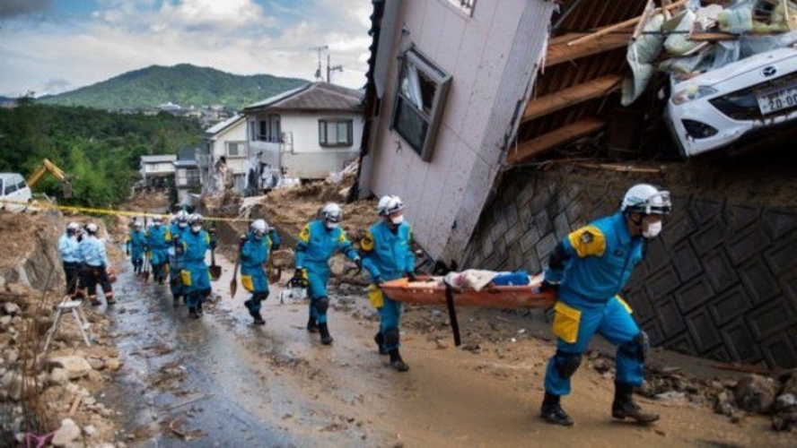 ارتفاع عدد ضحايا الفيضانات والانهيارات الارضية في اليابان الى 199 قتيلاً