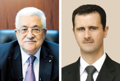 رسالة من الرئيس الفلسطيني للرئيس الأسد