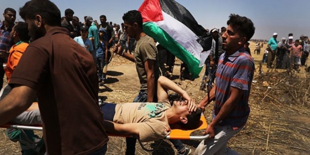  إستشهاد طفل فلسطيني و اصابة العشرات في غزة