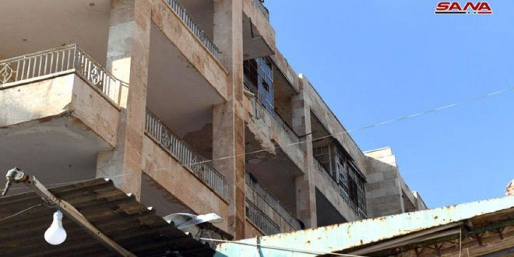أضرار مادية جراء اعتداء إرهابي بقذيفتي هاون على حي حلب الجديدة