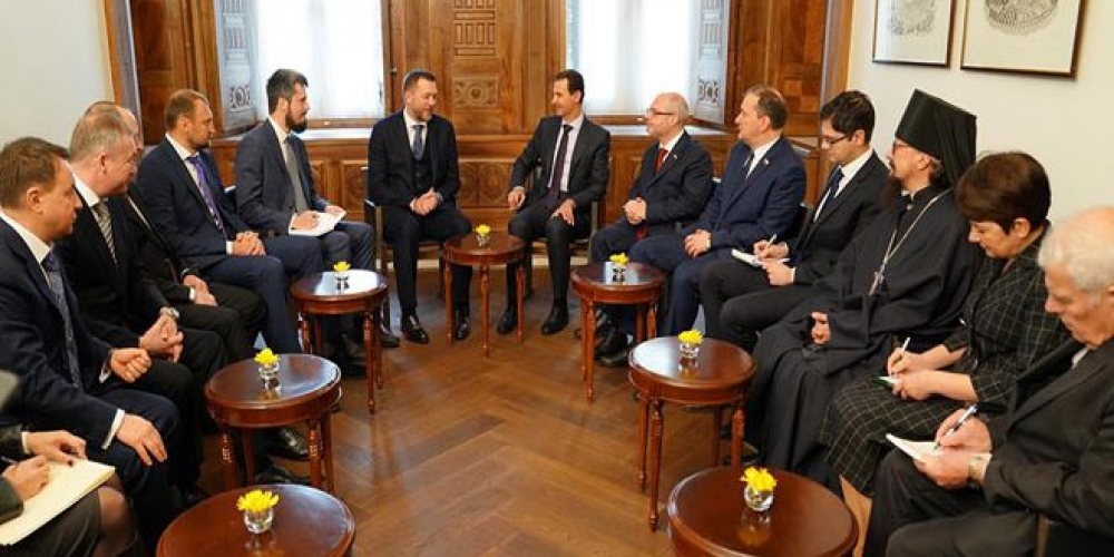 الرئيس الأسد لوفد روسي: أهمية مواصلة التعاون والتنسيق في مكافحة الإرهاب والإطار السياسي والاقتصادي