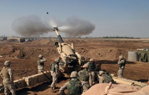 قصف عراقي مدفعي مكثف يستهدف ارهابيي 