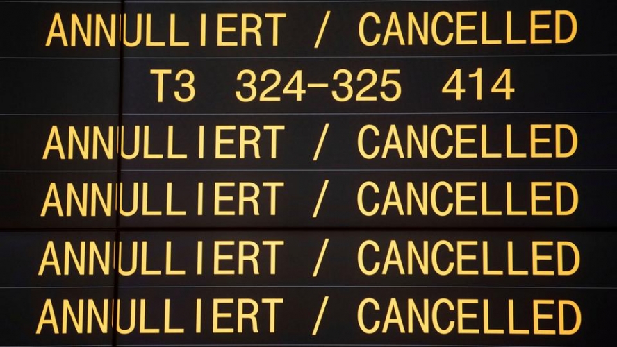 إلغاء 58 رحلة في مطار هامبورغ الألماني بسبب 