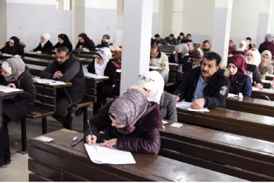 32 ألف طالب الى امتحانات التعليم المفتوح في جامعة دمشق