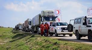 قافلة مساعدات لأهالي منطقة منبج بريف حلب الشمالي