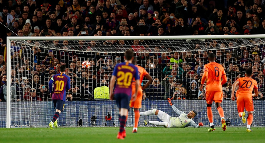 برشلونة يهزم ليون ب 5 اهداف مقابل هدف في دوري الأبطال