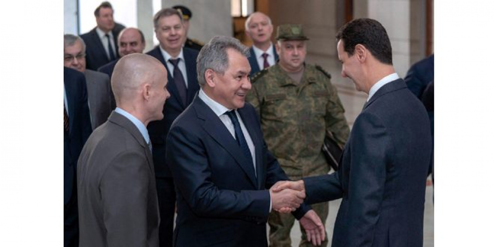 الرئيس الأسد يستقبل وزير الدفاع الروسي والوفد المرافق له