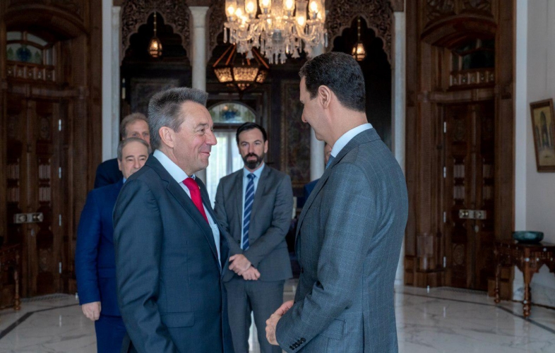 الرئيس الأسد يستقبل وفد اللجنة الدولية للصليب الأحمر برئاسة بيتر ماورير رئيس اللجنة