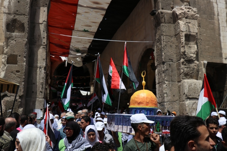  الجمعة 31 أيار موعد مسيرة يوم القدس العالمي بدمشق