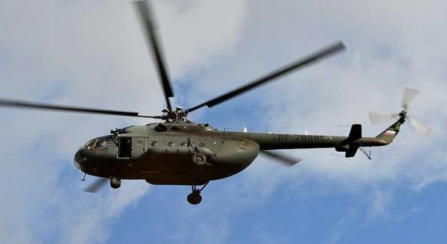 تحطم طائرة هليكوبتر عسكرية من طراز 
