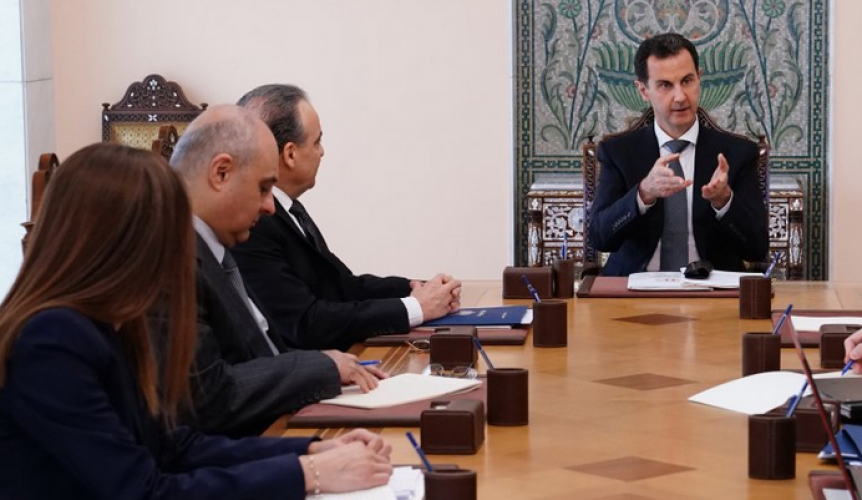 الرئيس الأسد يؤكد خلال اجتماعه بفريق المشروع الوطني للإصلاح الإداري أهمية تحديد وحصر أسباب المعوقات وطرق معالجتها
