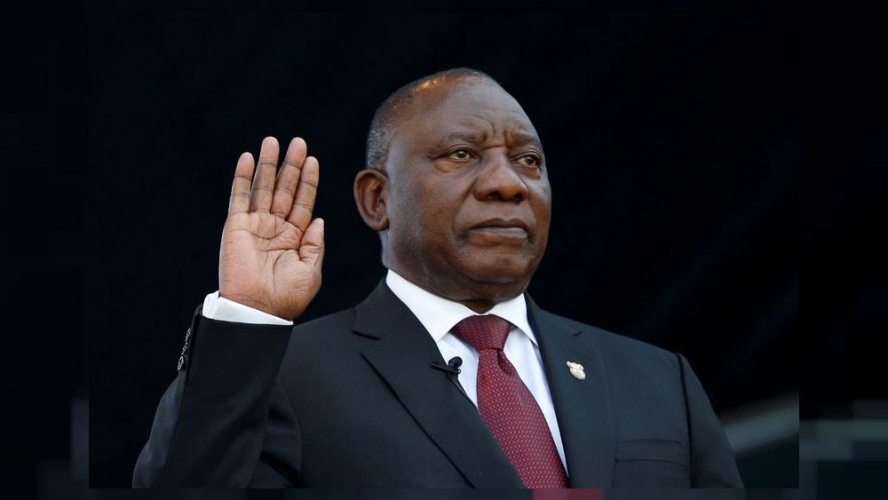  سيريل رامابوسا يؤدي اليمين رئيساً لجنوب أفريقيا