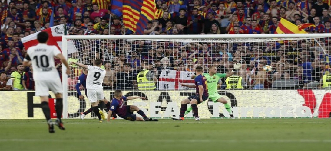 برشلونة يخسر امام فالنسيا في نهائي كأس ملك أسبانيا