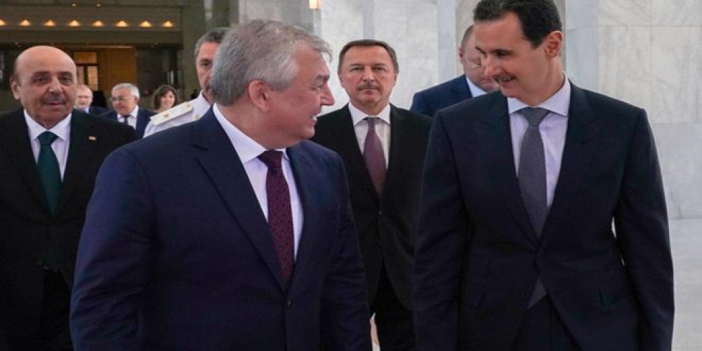 الرئيس الأسد يستقبل المبعوث الخاص للرئيس الروسي إلى سورية ونائب وزير الخارجية الروسي والوفد المرافق