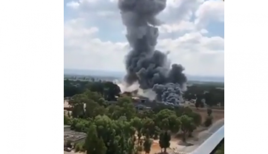 انفجار في مستودع للصناعات العسكرية في كيان الاحتلال الاسرائيلي