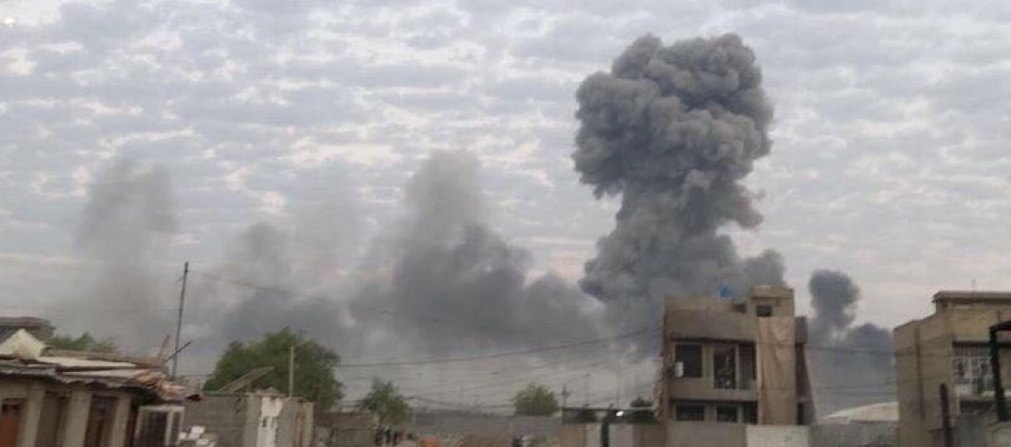  تضارب الانباء حول إنفجار ضخم جنوب بغداد