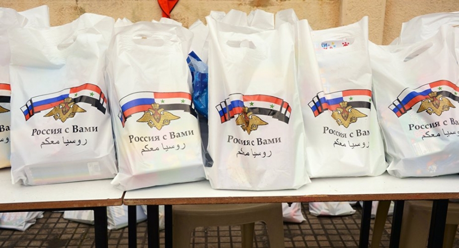 قافلة مساعدات أرمينية روسية مشتركة تصل سوريا في 22 آب