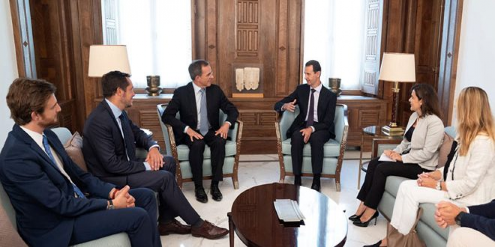 الرئيس الأسد يستقبل وفداً من حزب التجمع الوطني الفرنسي واللقاء يتناول تطورات الحرب على الإرهاب