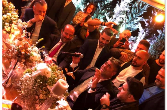 وائل كفوري يرقص في عيد ميلاده بحضور عدد من السياسيين والفنانين والاعلاميين