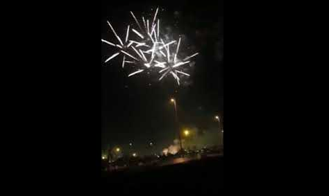 بالفيديو: اشتعال منصة ألعاب نارية في احتفالات اليوم الوطني السعودي