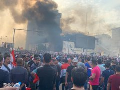 وزارة الصحة العراقية تؤكد مصرع شخص واحد خلال احتجاجات بغداد