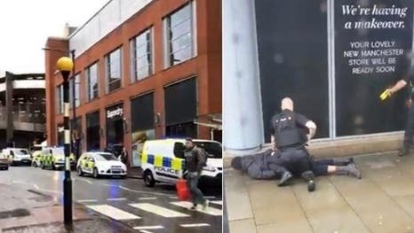 بالفيديو..إخلاء مركز تجاري في بريطانيا بعد حادث طعن ..و الشرطة تلقي القبض على مشتبه به بالحادثة   