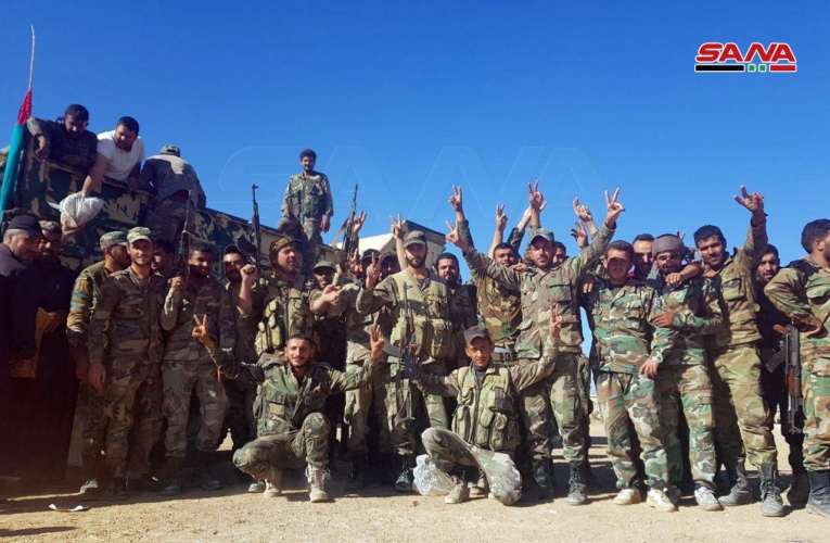 وصول تعزيزات جديدة للجيش إلى قرية باب الخير بريف الحسكة الشمالي الشرقي لاستكمال انتشاره على الحدود السورية التركية