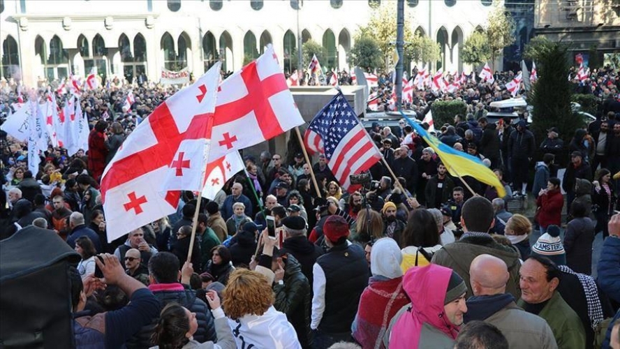 احتجاج الآلاف في جورجيا للمطالبة بتعديل نظام الانتخابات