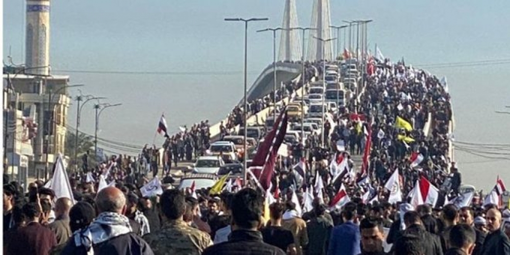 عشرات آلاف العراقيين تتوافد لاستقبال جثمان الشهيد المهندس بالبصرة