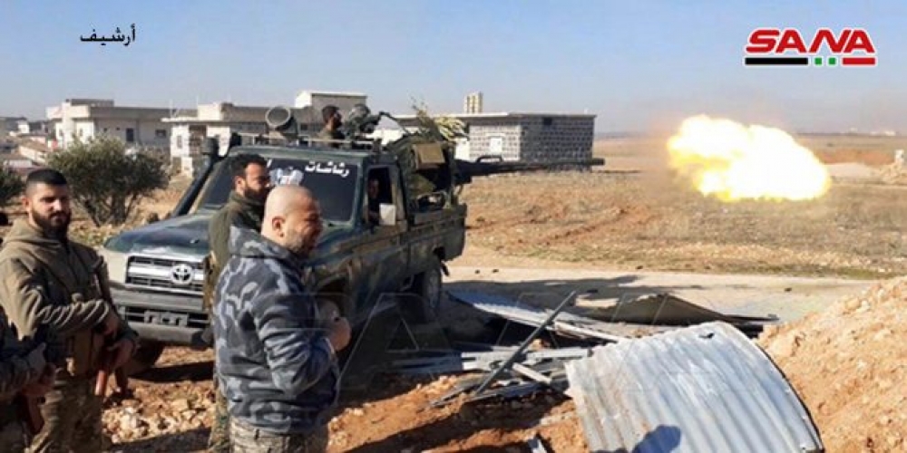 الجيش يتصدى لهجوم شنه إرهابيو (جبهة النصرة) على محور أبو دفنة   