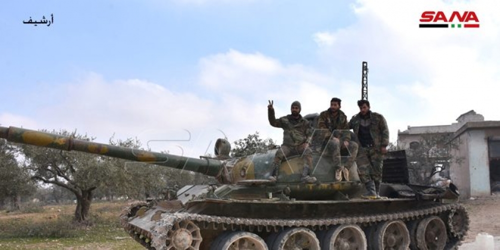 وحدات الجيش توسع عملياتها بريف إدلب الجنوبي وتحرر بلدة حيش وعددا من القرى   