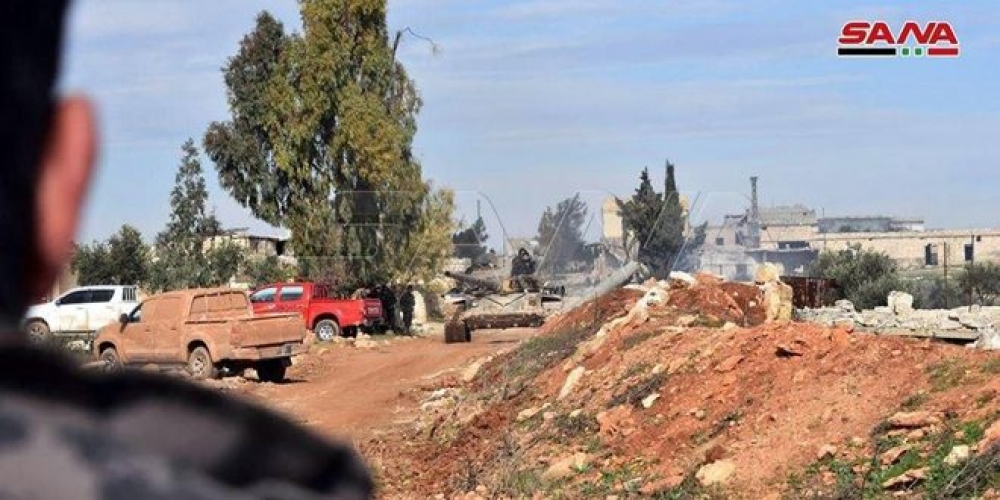 الجيش يواصل تقدمه في ملاحقة الإرهابيين جنوب حلب على مشارف الطريق الدولي   