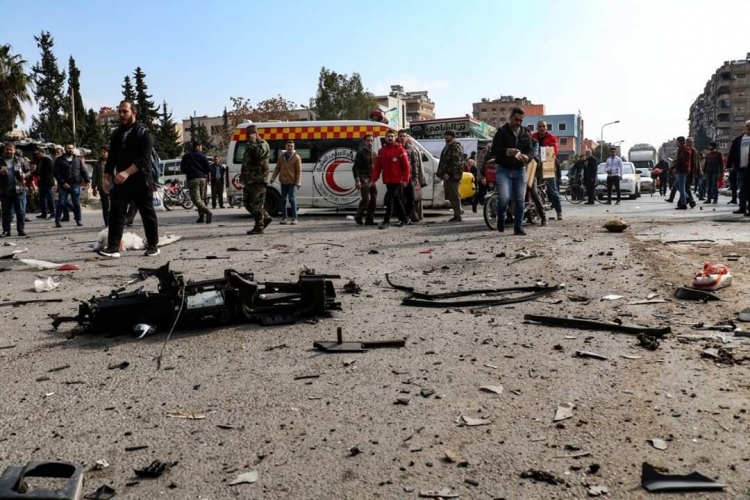 إصابات بين صفوف المدنيين بانفجار عبوة ناسفة في باب مصلى بدمشق 