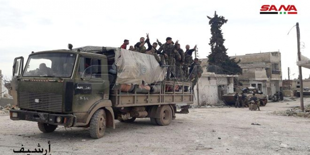 وحدات الجيش العربي السوري تحرر بلدة كفرنبل   