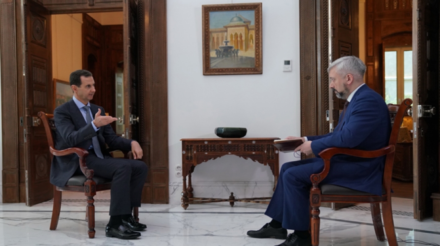 الرئيس الأسد: العلاقة بين سورية وروسيا هي علاقة شراكة بكل وضوح