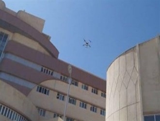 طائرات مسيرة لتعقيم المستشفيات الايرانية