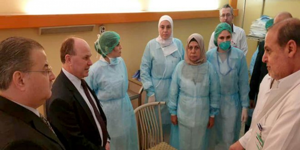 مشفى الأسد الجامعي يجهز جناحاً خاصاً لعزل المشتبه بإصابتهم بفيروس كورونا