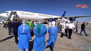 وصول طائرة تقل سوريين عالقين في الخارج إلى مطار دمشق الدولي قادمة من مصر   