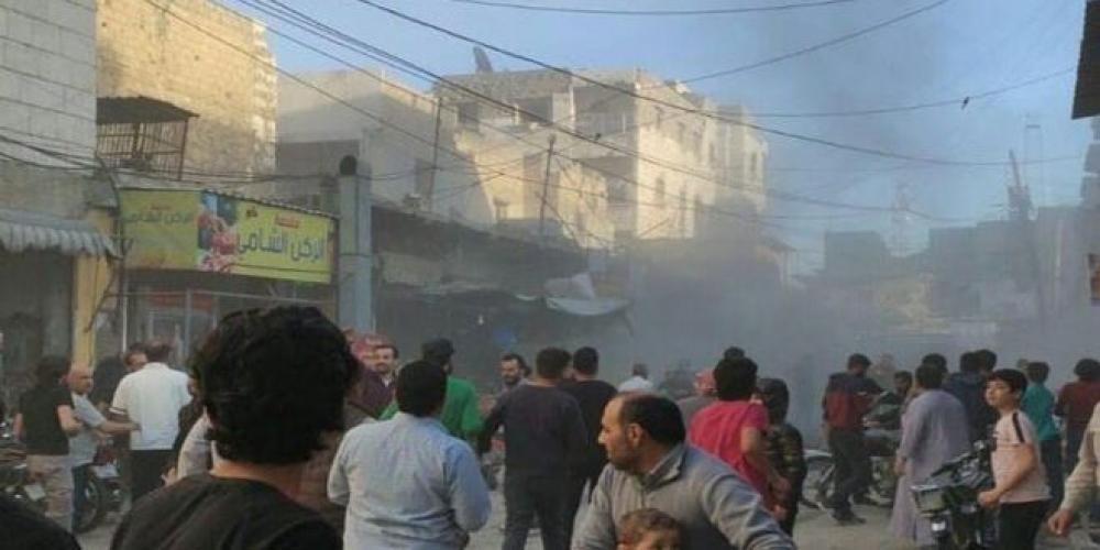 استشهاد مدني وإصابة نحو 20 بانفجار عبوة ناسفة في مدينة الباب بريف حلب