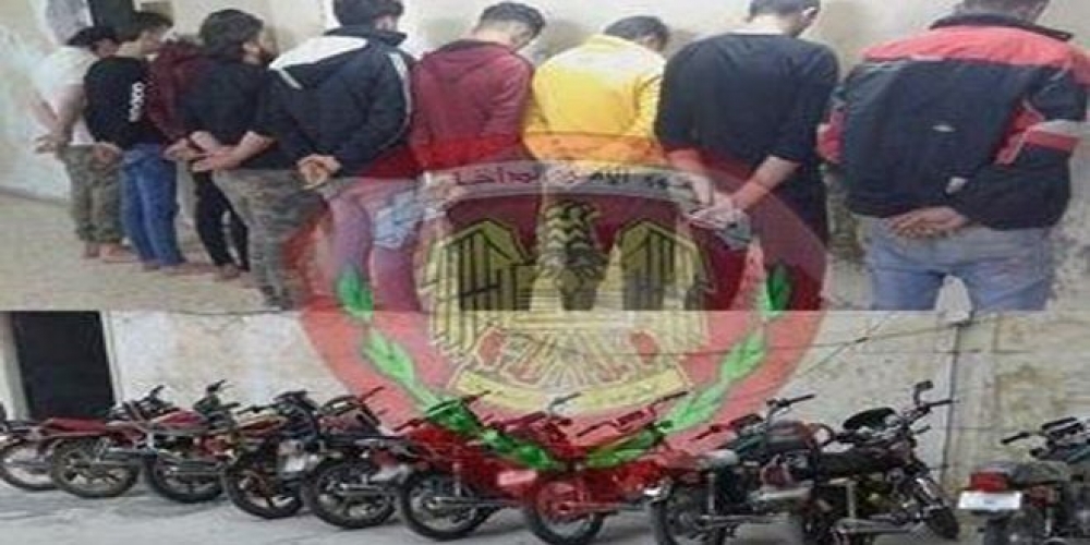 توقيف عدد من الشبان في حماة يقودون دراجاتهم النارية بطريقة رعناء