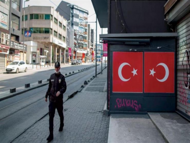 اعلان حظر تجول في 15 ولاية تركية لمدة 4 أيام