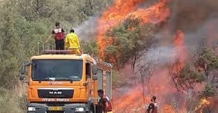 اندلاع حريق كبير في أحراش المستوطنات الصهيونية بـ”غلاف غزة”   