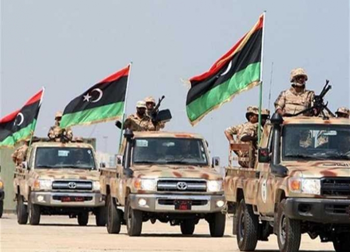 الجيش الليبي يقصف مستودع ذخيرة تستخدمه ميليشيات طرابلس