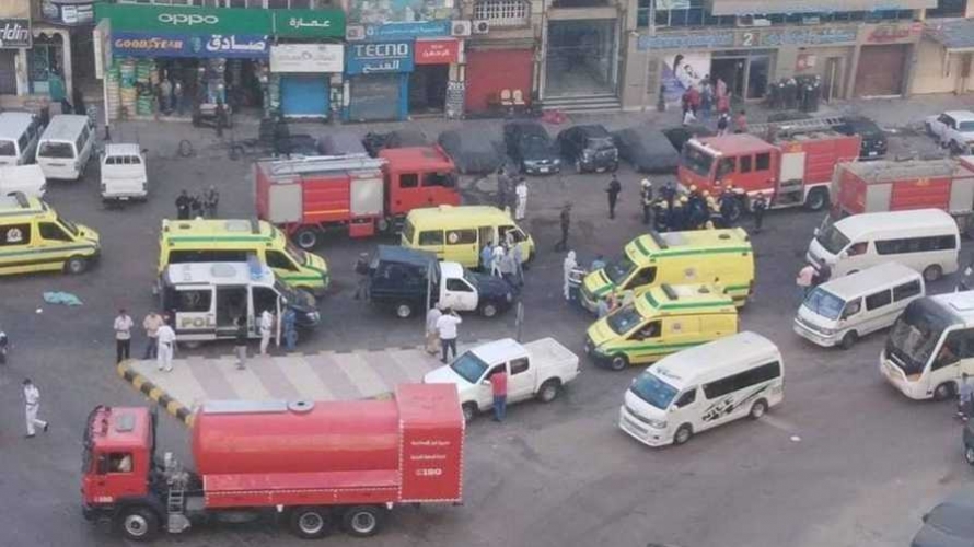 مقتل 7 أشخاص مصابين بكورونا، في حريق بمصر