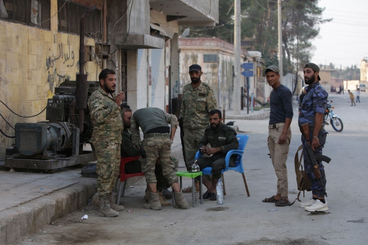 أجواء عناصر ميليشيا فرقة الحمزة المدعومة من الاحتلال التركي في شمال سورية