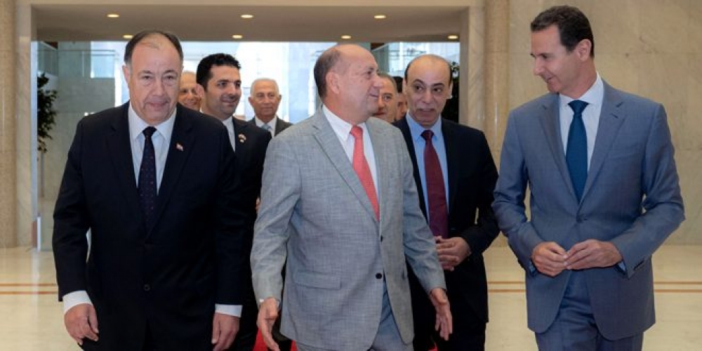 الرئيس بشار الأسد يستقبل روبن فرنانديز رئيس مجلس الشيوخ في جمهورية الباراغواي 