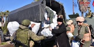 محافظة حماة توزع مساعدات من جمهورية الشيشان الروسية على مراكز إيواء متضرري الزلزال