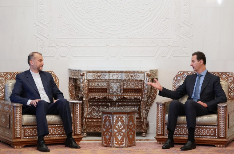 الرئيس الأسد خلال لقائه عبداللهيان.. نرحب بانضمام إيران إلى الاجتماعات المعنية في  بناء الحوار بين دمشق وأنقرة