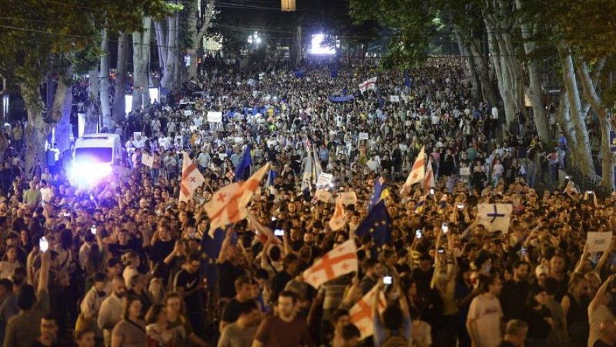 مظاهرات في جورجيا تطالب باستقالة الحكومة