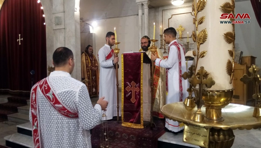 الطوائف المسيحية في سورية التي تتبع التقويم الشرقي تحتفل بعيد الفصح المجيد